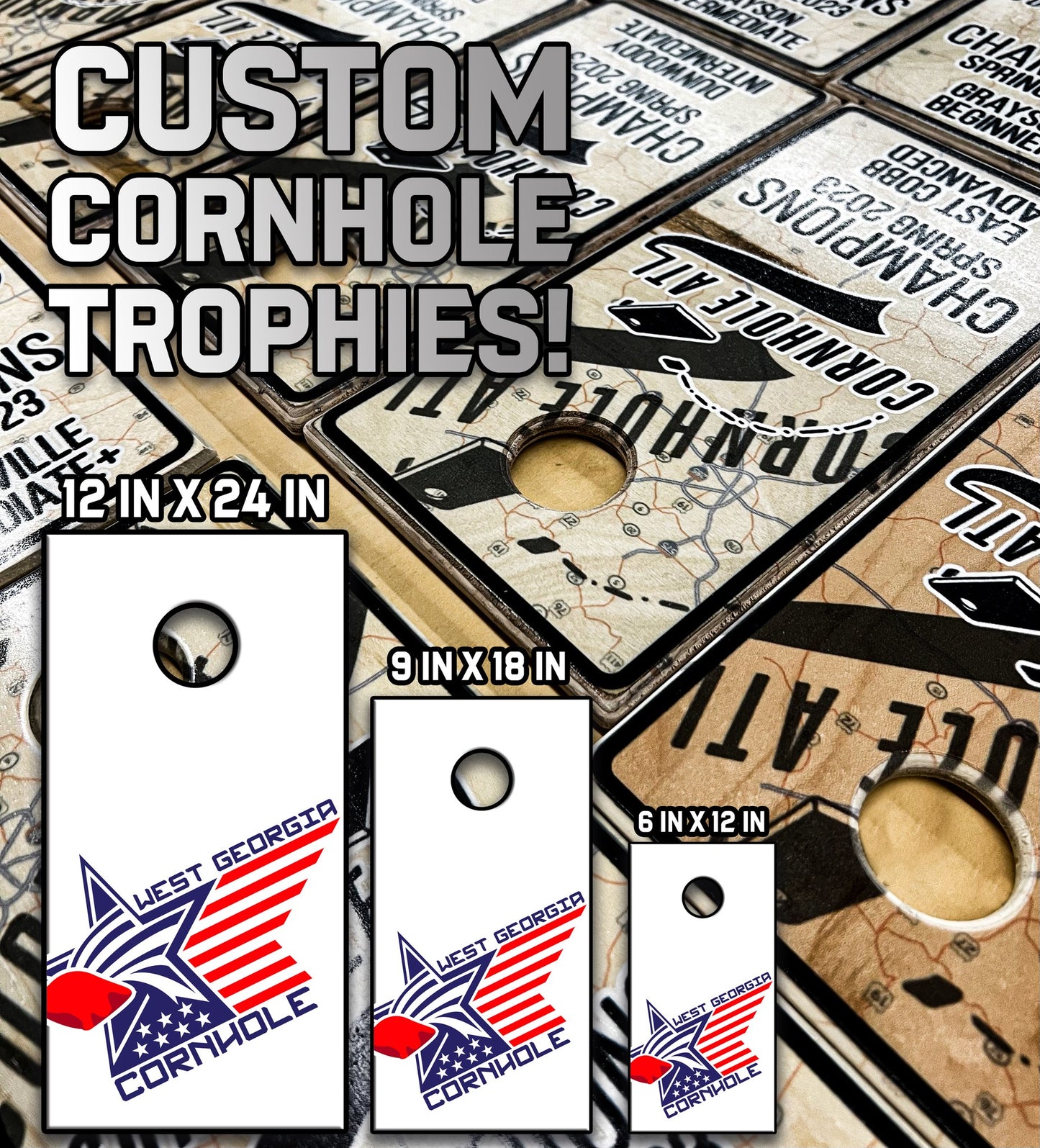 Custom Cornhole Trophies