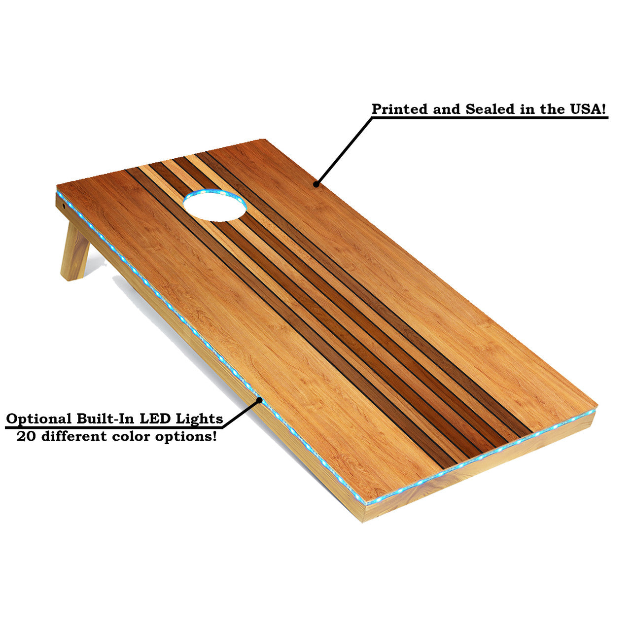 Rustic Lightweight Cornhole Boards Set