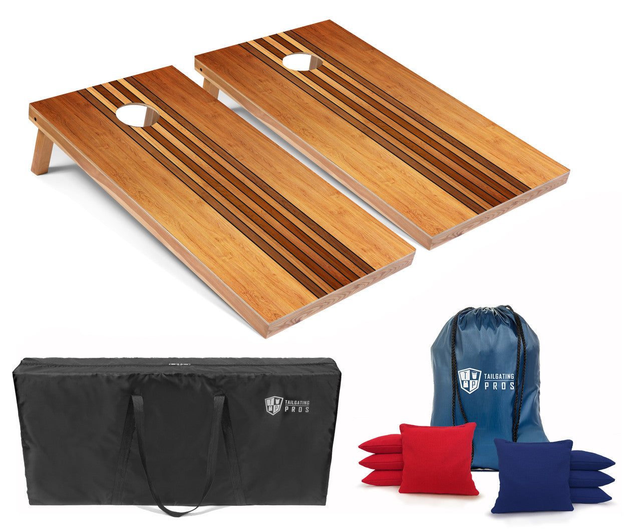 Rustic Lightweight Cornhole Boards Set