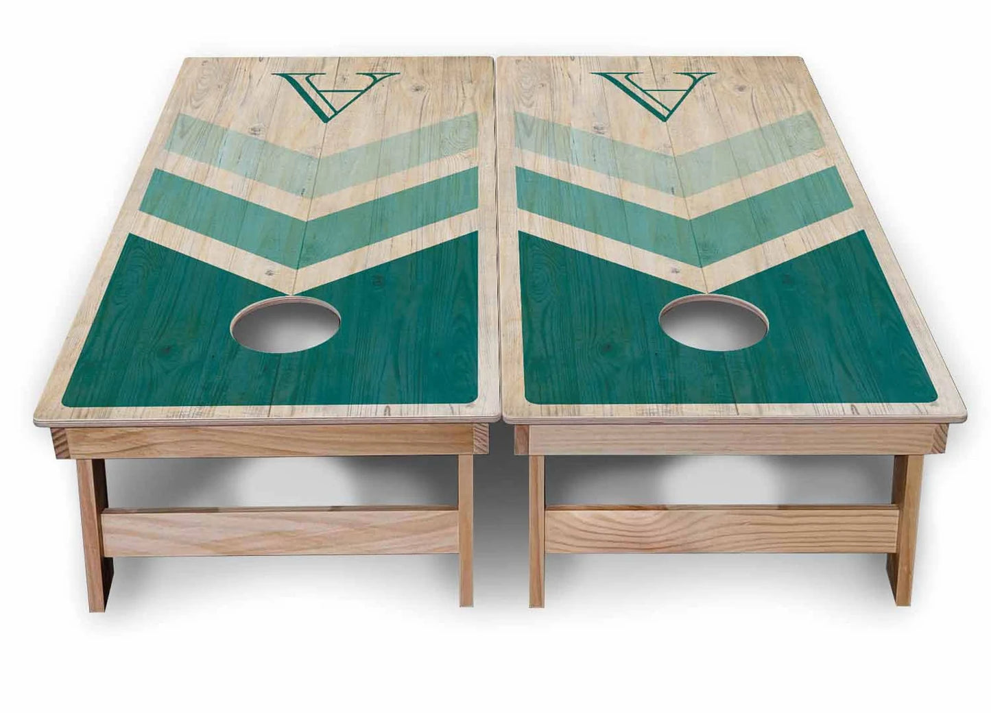 Green Arrow Custom Letter Cornhole Boards Set