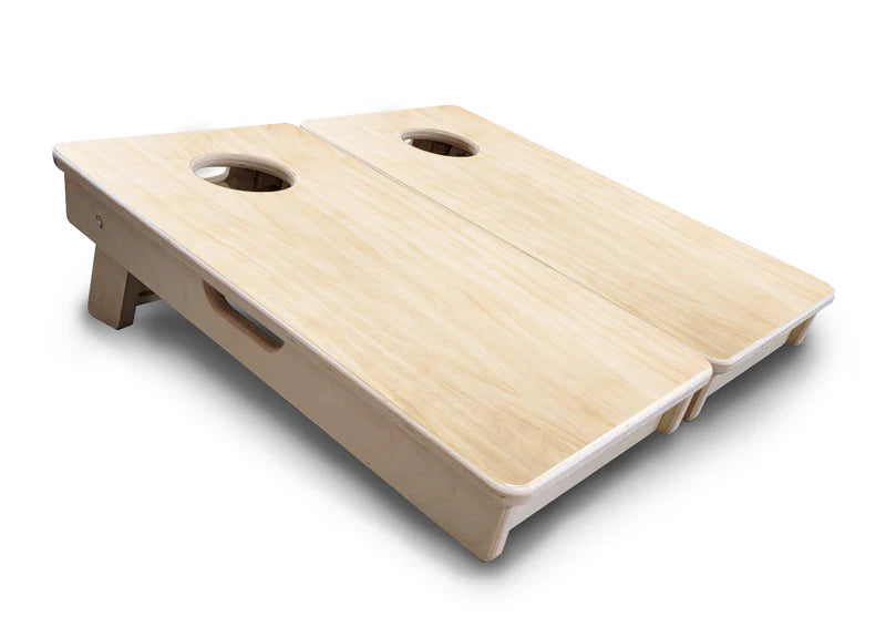 Rustic Wood Letter Custom Cornhole Boards Set