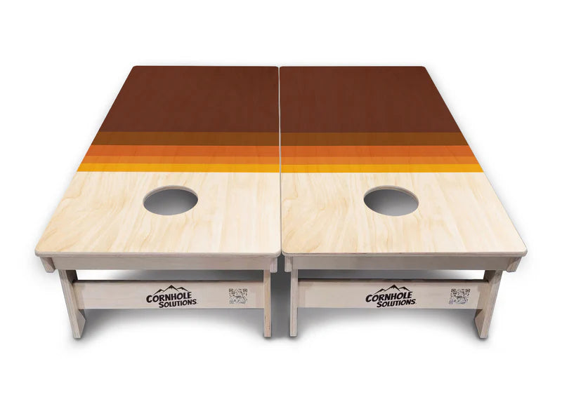 Rustic Wood Design #3 Cornhole Boards