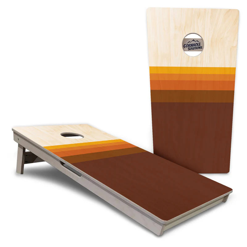 Rustic Wood Design #3 Cornhole Boards