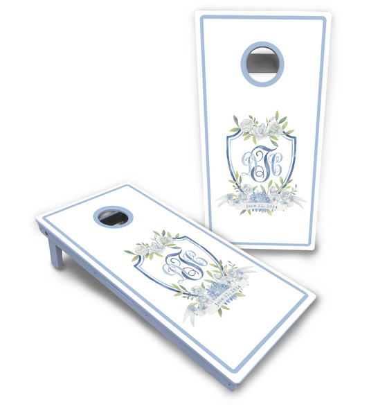 Wedding Monogram Custom Cornhole Boards Set