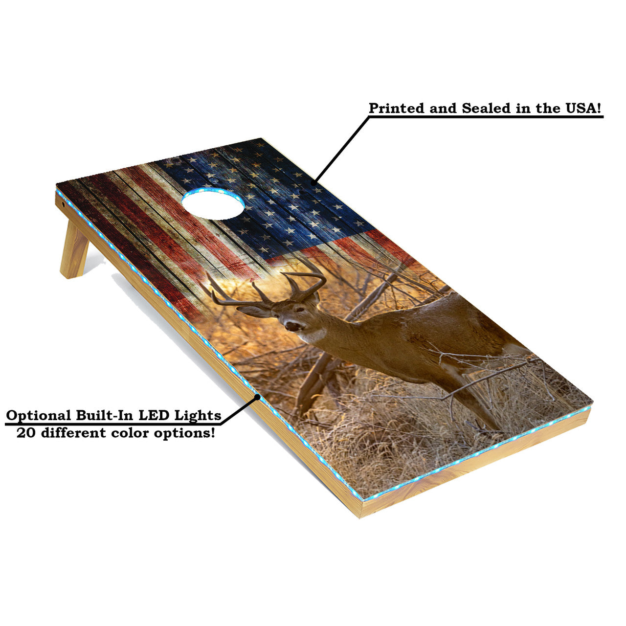 American Buck Cornhole Boards Set