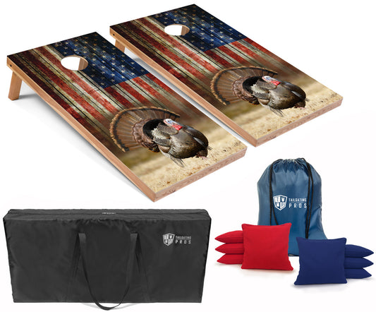 American Turkey Cornhole Boards Set