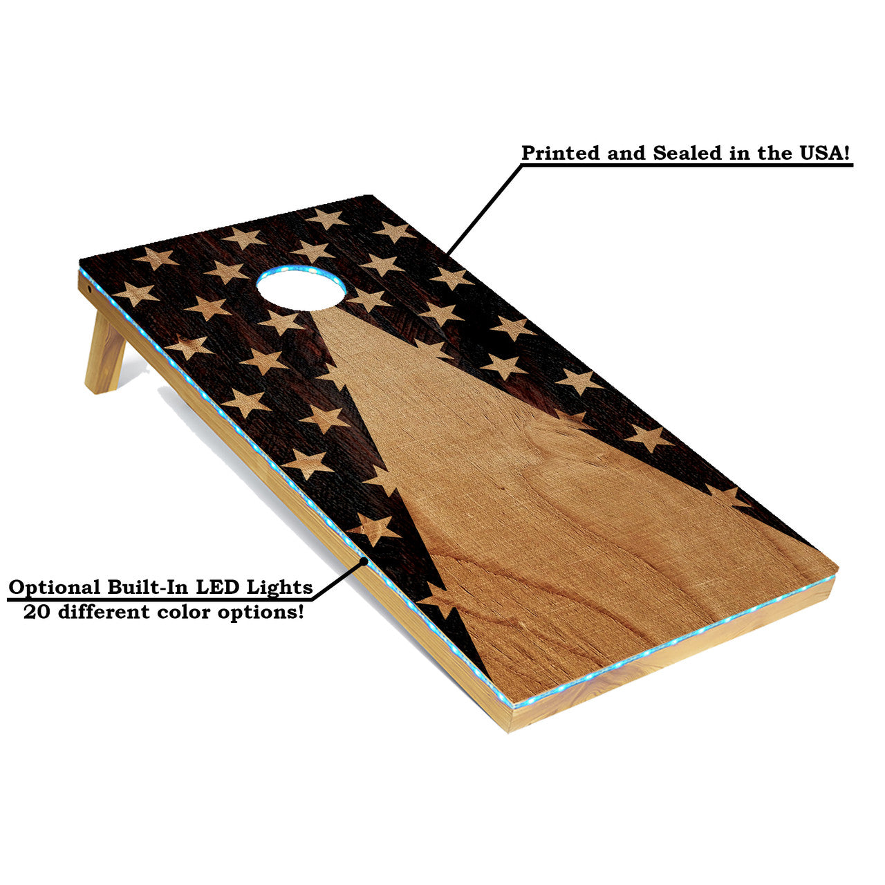 American Stars Lightweight Cornhole Boards Set