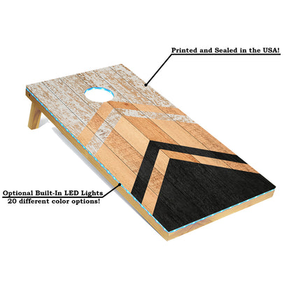 Rustic Lightweight Cornhole Boards Set