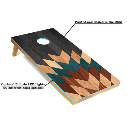 Wooden Pixels Lightweight Cornhole Boards Set