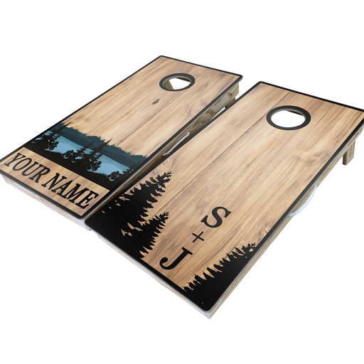 Tranquility Woods Custom Cornhole Boards Set