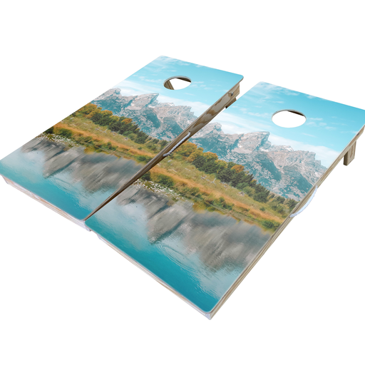 Mountain Range Classic Cornhole Boards Set