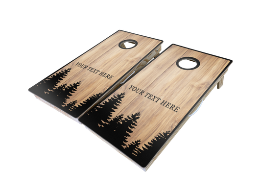 In The Wild Custom Cornhole Boards Set