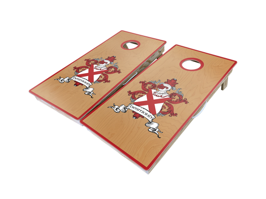 Custom Family Crest Cornhole Boards