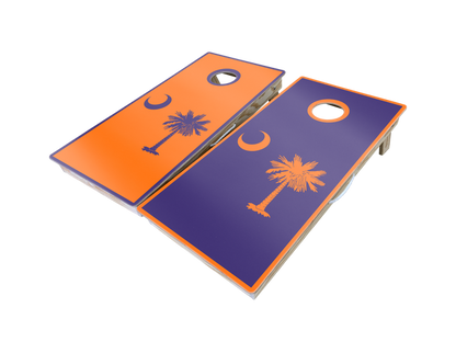 Palm Tree Moon Cornhole Boards