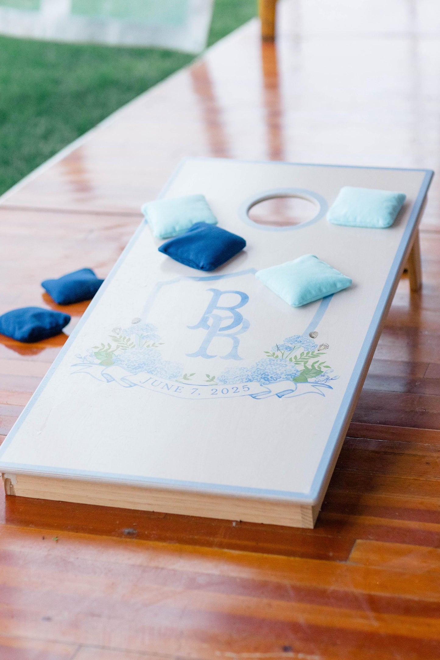 Wedding Monogram Custom Cornhole Boards Set