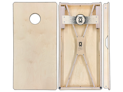 Custom Rustic Monogram Initial Cornhole Boards Set